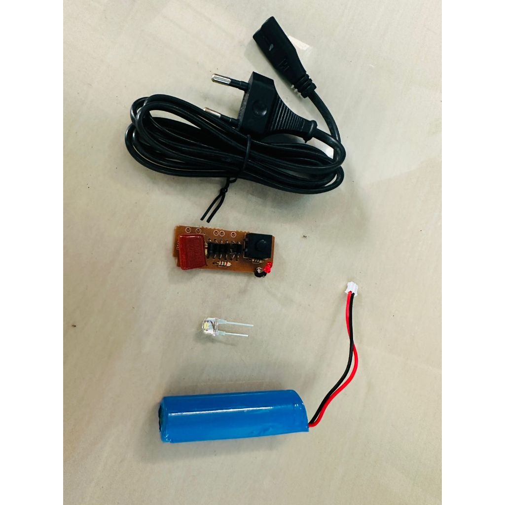 100% BARU KIT MODUL SENTER 3-5 VOLT DIY MESIN SENTER MODUL LAMPU EMERGENCY 2 MODE SATU SET SESUAI FO