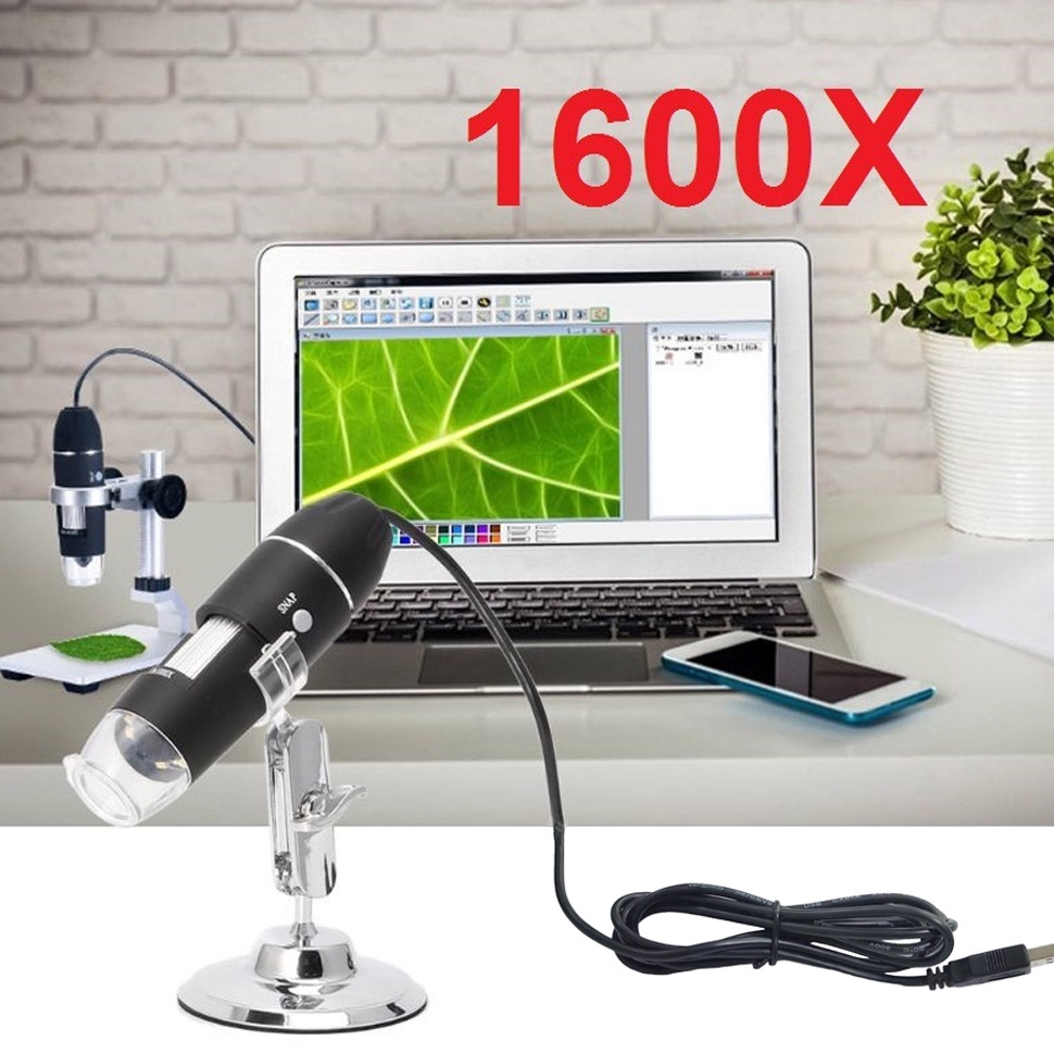 

Microscope Mikroskop USB Digital Zoom Magnifier Monokuler Kamera Pembesar Elektronik Endoscope 16X ART O4W6