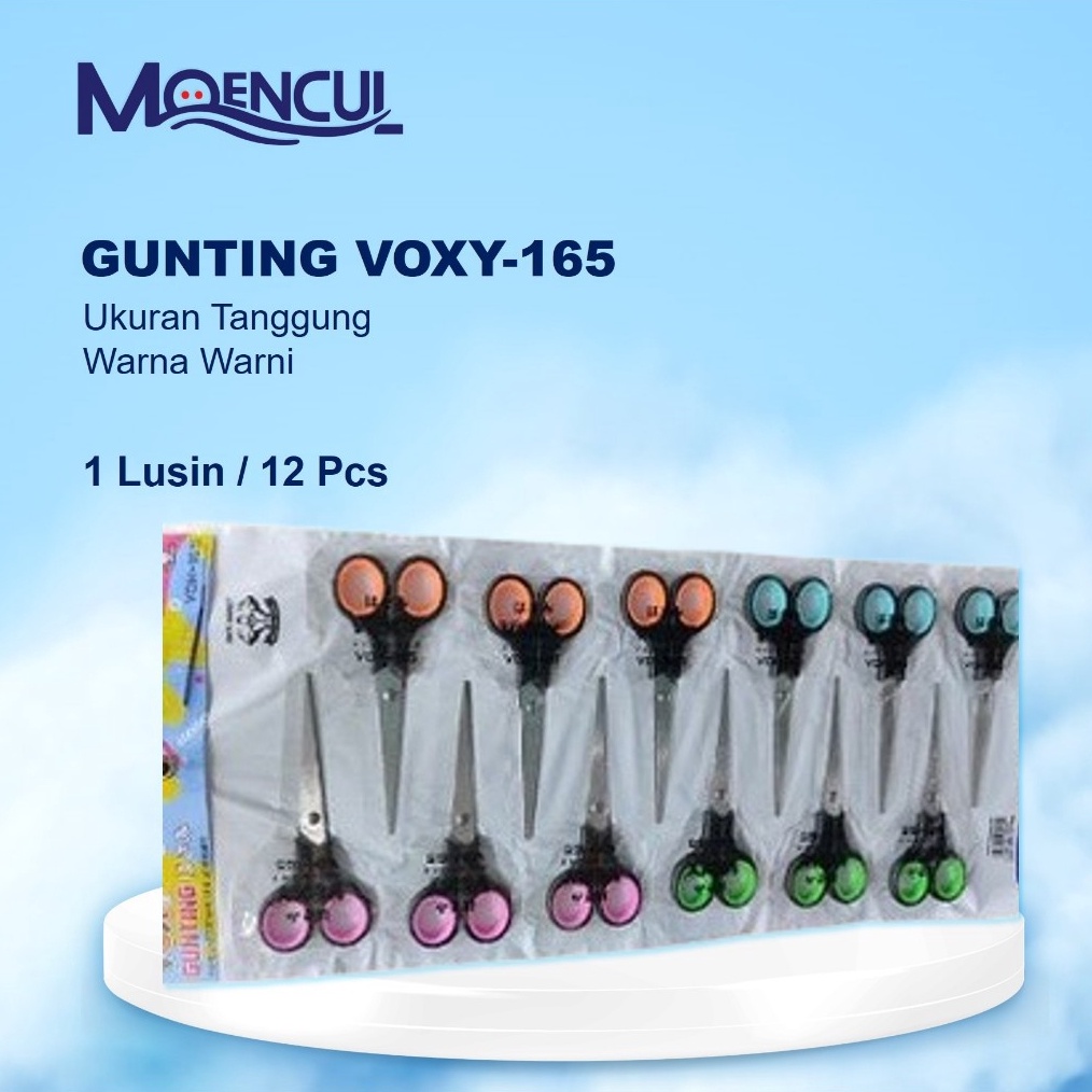 

1 LUSIN 1 RENTENG 12 PCS GUNTING VOXY 165 TANGGUNG WARNA WARNI Moencul ART O2H1