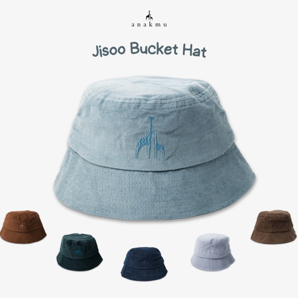 ART O57N Anakmu  Jisoo Topi Bucket Hat Anak Katun Corduroy Premium