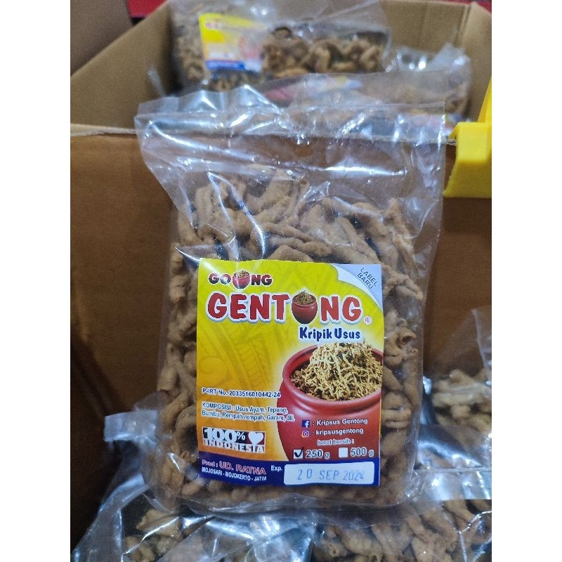 

Kripik Usus GENTONG 250gr