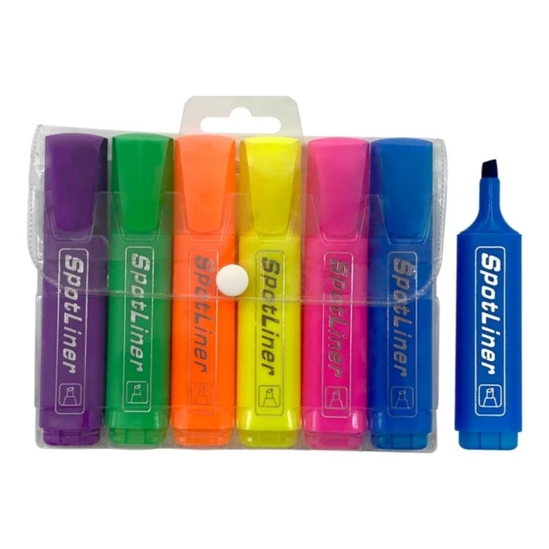

STABILO SPOTLINER WARNA WARNI 1 SET 6 PCS KEMAS POUCH