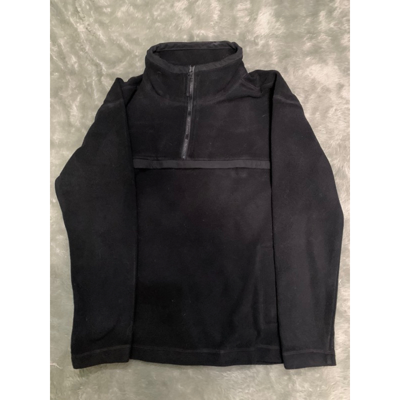 halfzip polar boxy hitam second