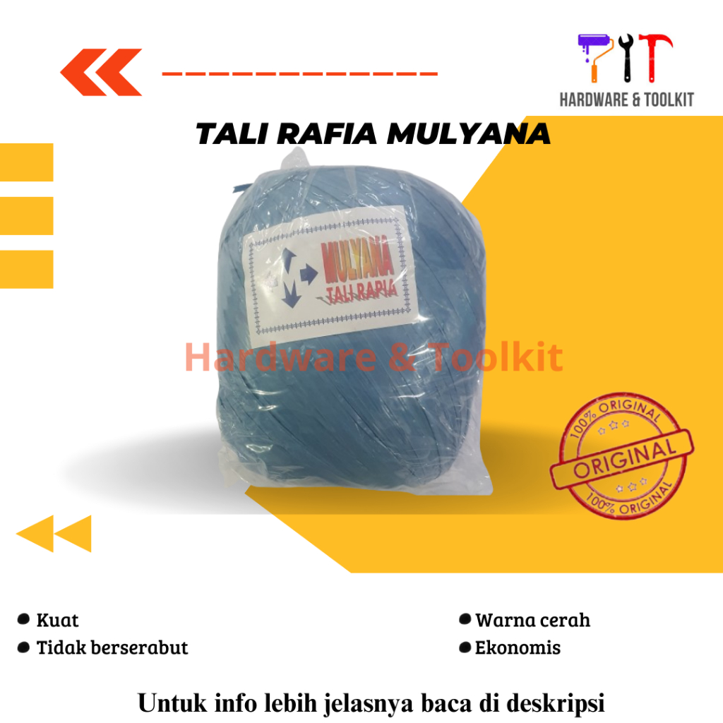 

Tali Rafia Mulyana Warna Merah Kuning Hijau Biru Putih