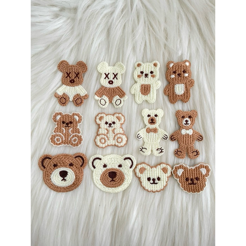 Patch Sulam Bear / Patch lucu/ Bordir tempel