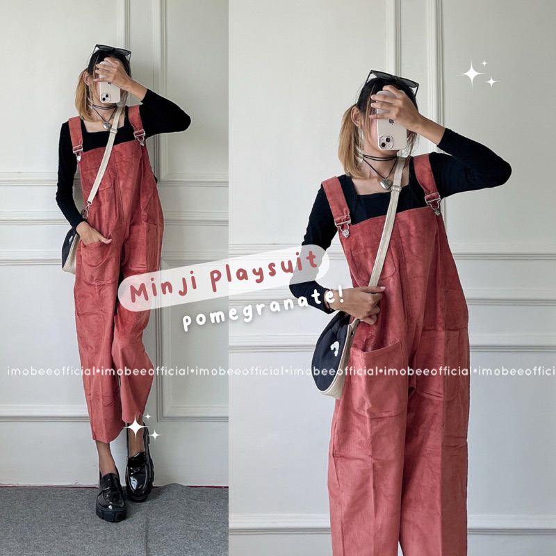 [PLAYSUIT] MINJI PLAYSUIT CORDUROY // JUMPSUIT CORDUROY SKENA OVERALL KOREA