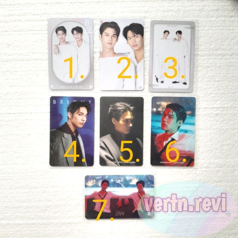 SISA SHARING PHOTOCARD OFFICIAL BRIGHT WIN GMMTV LOL SHINNING SBS- CLEAR SALE MURAH