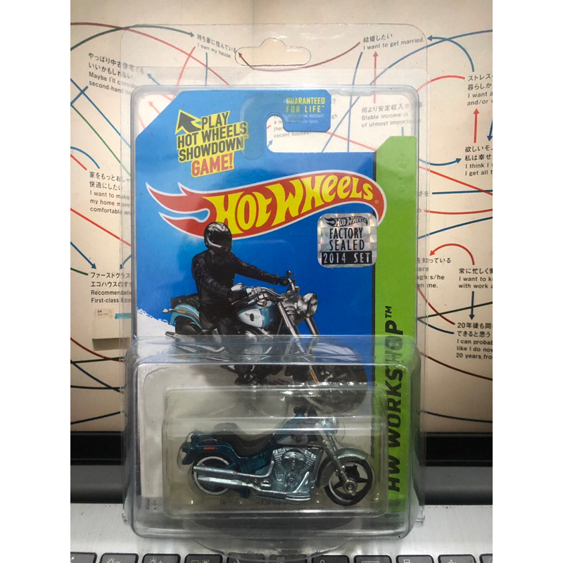 Hotwheels Super Treasure Hunt Harley-Davidson Fat Boy Factory Sealed 2014 (Error) (Free Protektor)