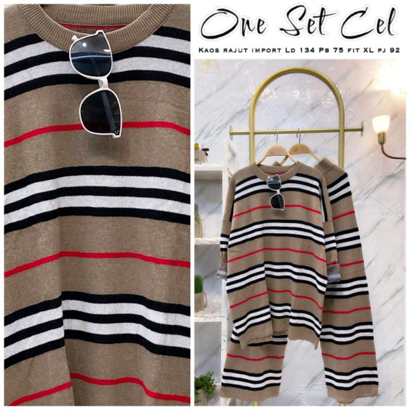 stelan rajut import kulot/fashion wanita modern