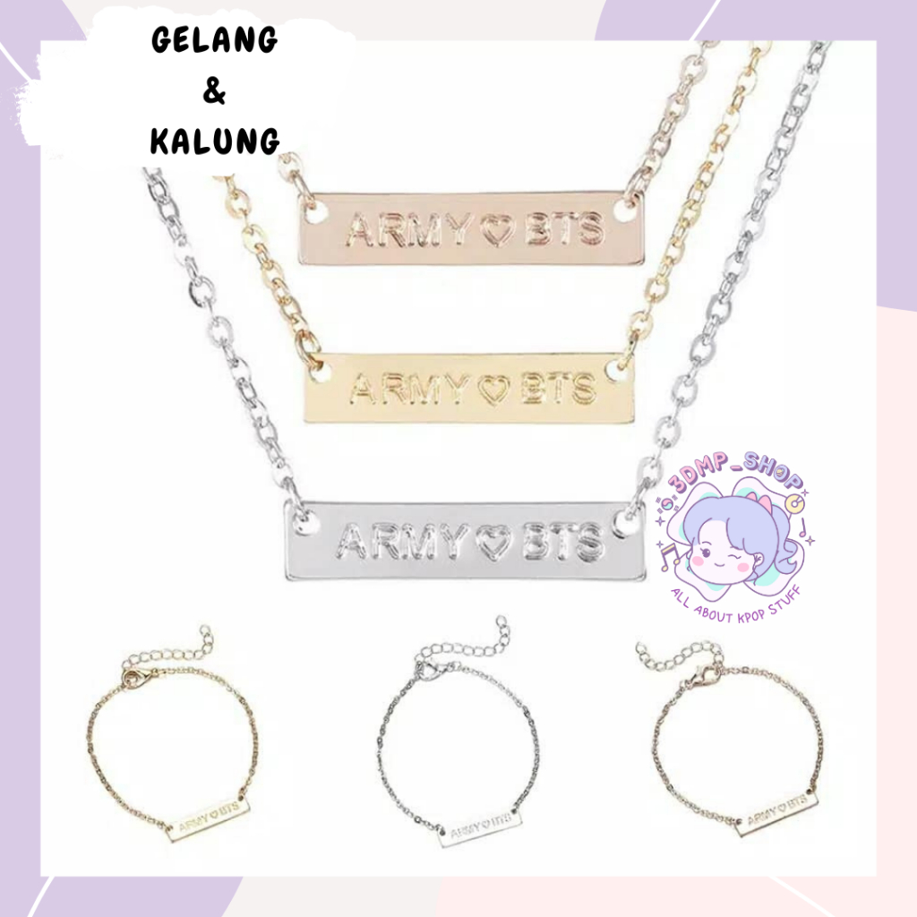 Gelang Kalung Army Bts