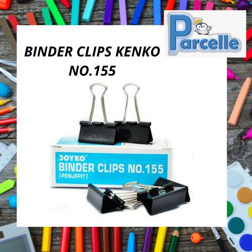 

BINDER CLIPS KENKO NO.155 / PENJEPIT KERTAS/DOKUMEN