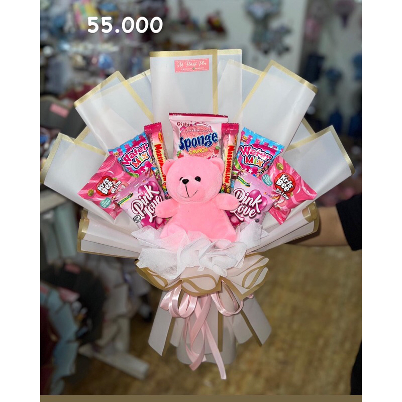 bucket snack palembang | bucket wisuda snack | bucket boneka snack