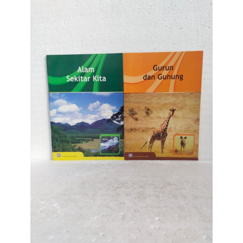 2 Paket buku Alam sekitar kita,  Gunung dan Gunung