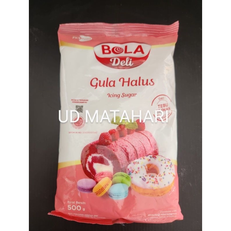 

Gula Halus Bola Deli 500gr/ gula halus/ gulus / Gula Halus Saljuku 500gr/Saljuku Gula Halus