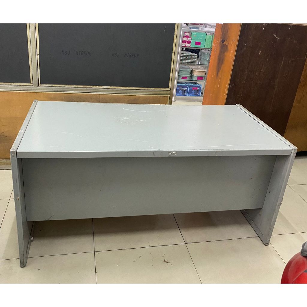 MEJA KANTOR MINIMALIS SECOND SEKEN BEKAS UKURAN 160X79X76