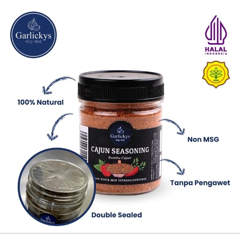 

GARLICKYS CAJUN Bumbu Cajun Seasoning Halal 55gr / Bumbu Cajun