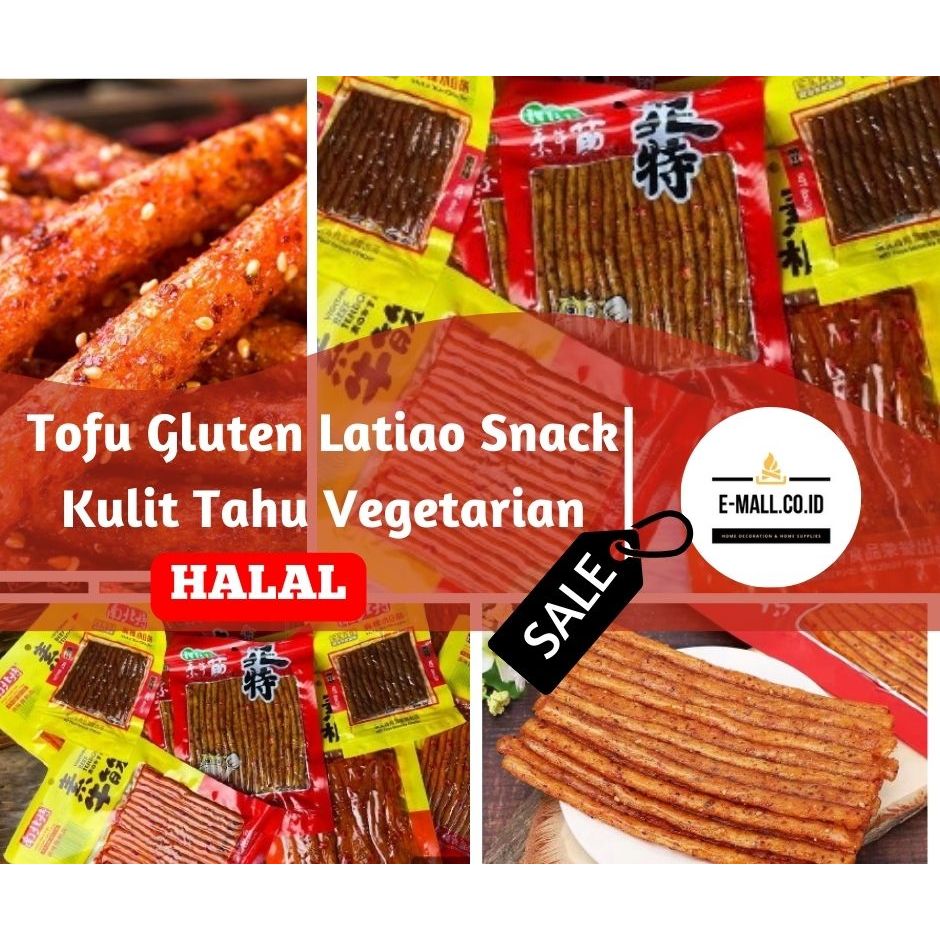 

Latiao Snack Kulit Tahu Tofu Gluten Vegetarian 80-112 gram HALAL Banyak varian rasa ada Paket HEMAT BEST SELLER