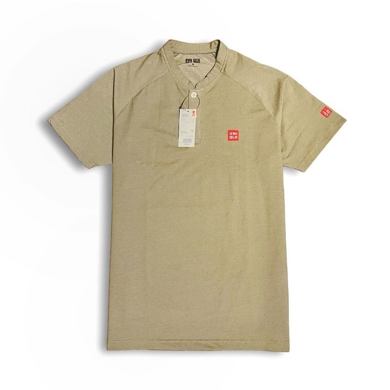Polo Uniqlo Kerah Shanghai Pria Polo Shirt Original Lengan Pendek Ori