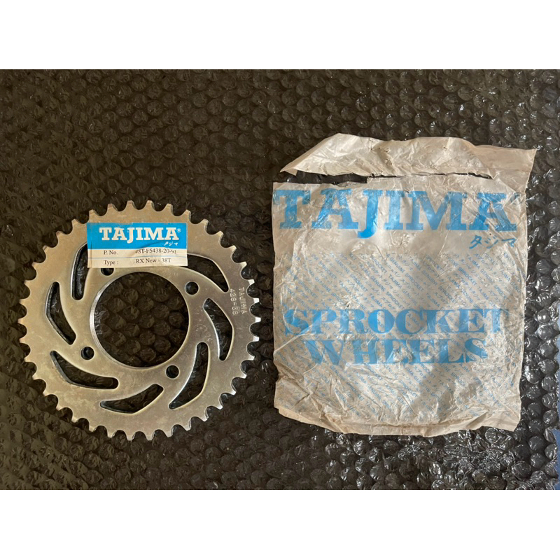 GIR BELAKANG RX NEW 428 38T SPROCKET WHEELS MEREK TAJIMA
