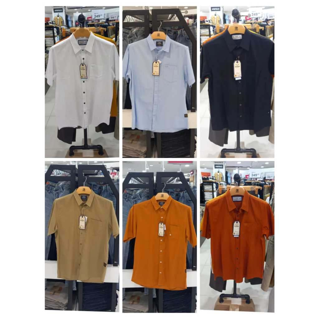 PAKAIAN PRIA KEMEJA POLOS EMBA ORIGINAL SIZE M-XL