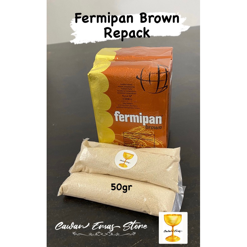 

Fermipan Brown Repack 50gr / Ragi Instan merk Fermipan