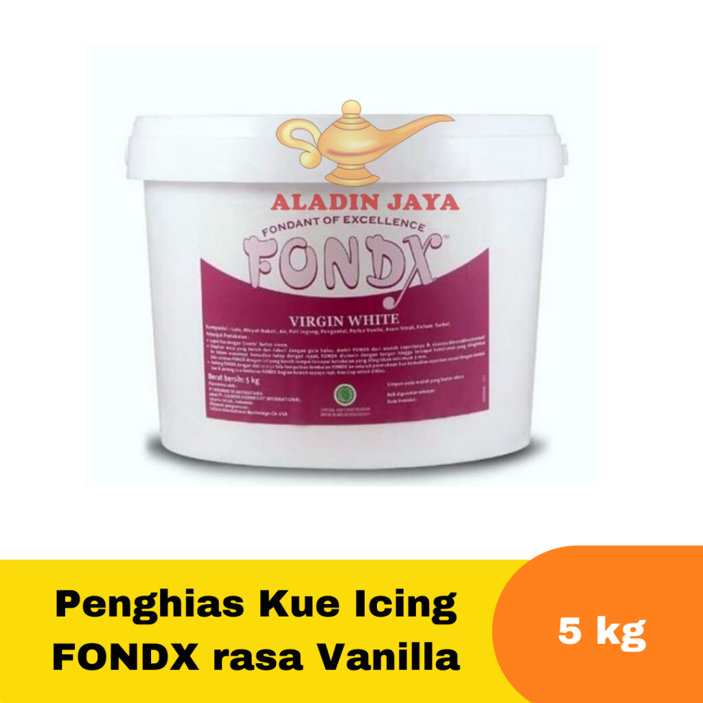 

Penghias Kue Icing FONDX rasa Vanilla ukuran 5 kg