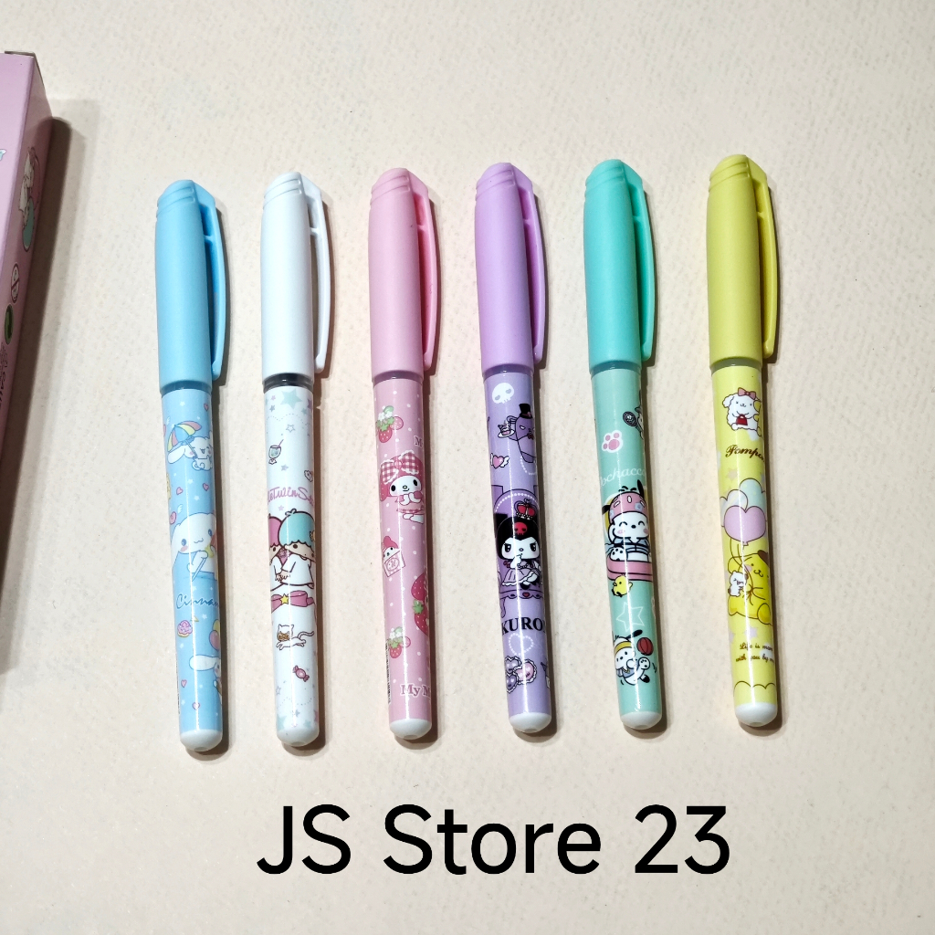 

(6pcs) Pen Pulpen Karakter Sanrio Per Set / Bolpoin Bolpen Set Karakter Sanrio Kuromi My Melody / Bulpoin Fancy Set