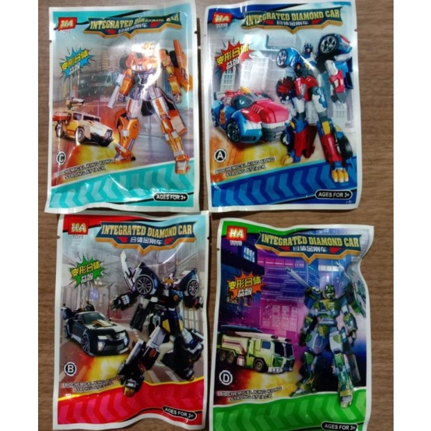 ART N6Z 5 pcs mainan grenjeng kecil robot bongkar pasang