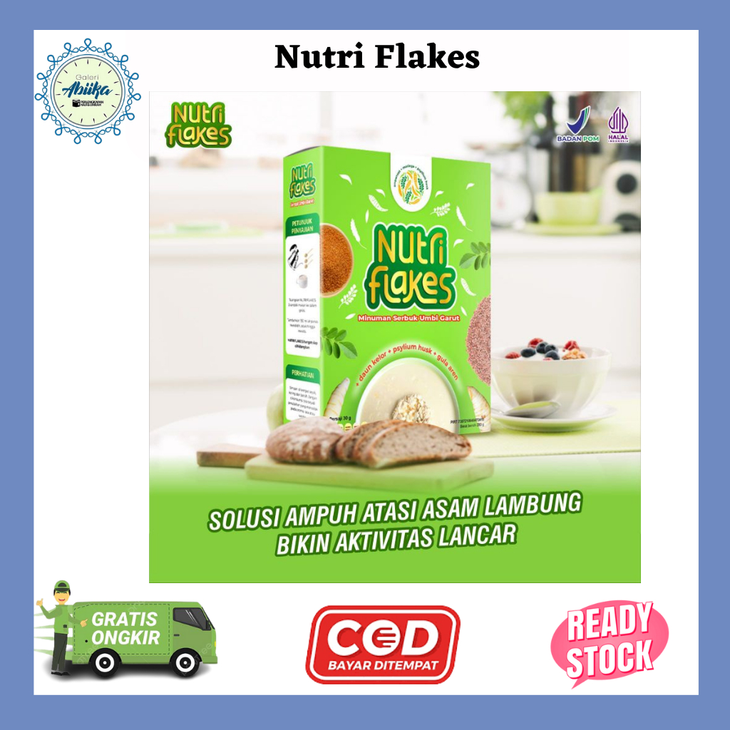 

NUTRI FLAKES SEREAL UMBI GARUT - MENGATASI ASAM LAMBUNG MAGH GERD