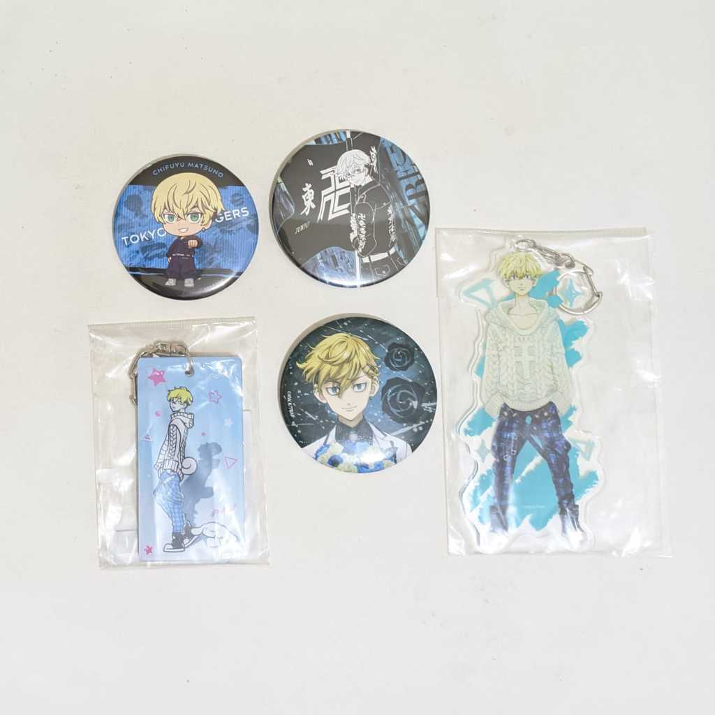 [WAJIB CO PACKING] OFFICIAL CHIFUYU MATSUNO BADGE/PIN, AKRILIK STANDEE, KEYRING AKRILIK TOKYO REVENG