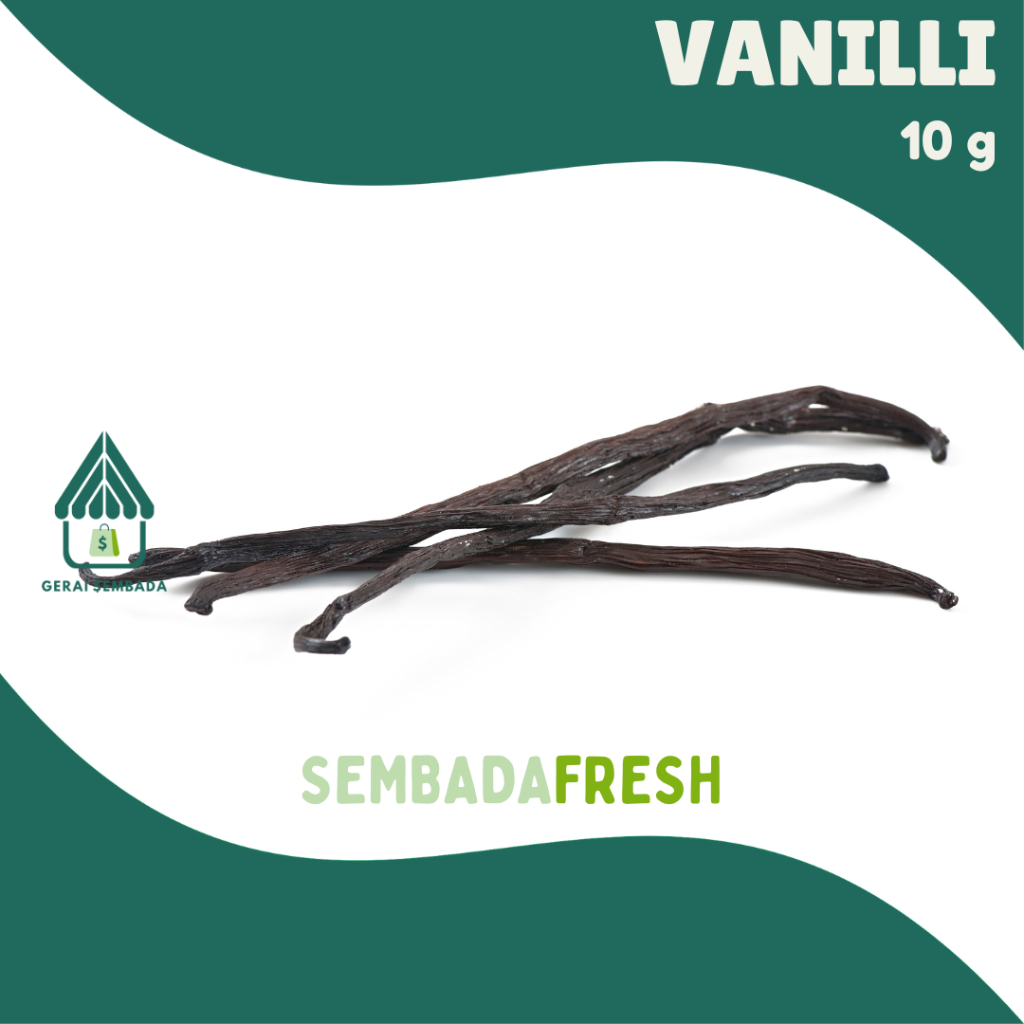 

Vanilli Kering / Vanilla Bean Premium Grade 10 gram - SEMBADA FRESH