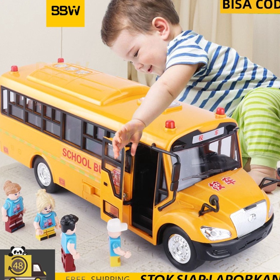ART E89J Diecast Bus City Luxury line Shimura 132 Miniatur Bus AKAP Full Lampu Bisa Oleng Dan Belok 
