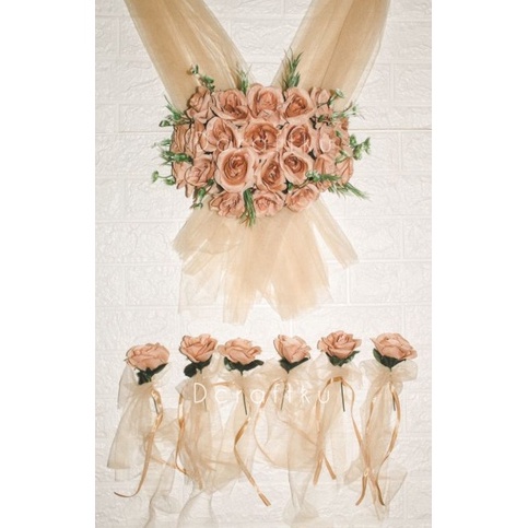 ART V58V BUNGA MOBIL PENGANTIN  BUNGA MOBIL  HIASAN MOBIL