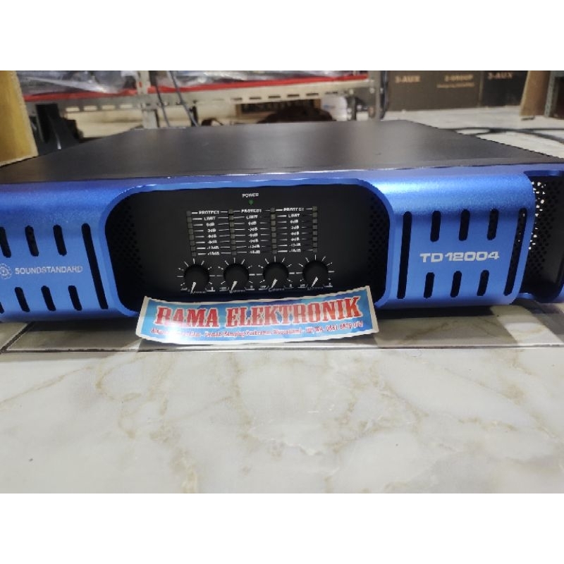 POWER SONDSTANDART TD 41200 POWER AMPLIFIER 4 CH CHANEL SOUND STANDART TD 41200