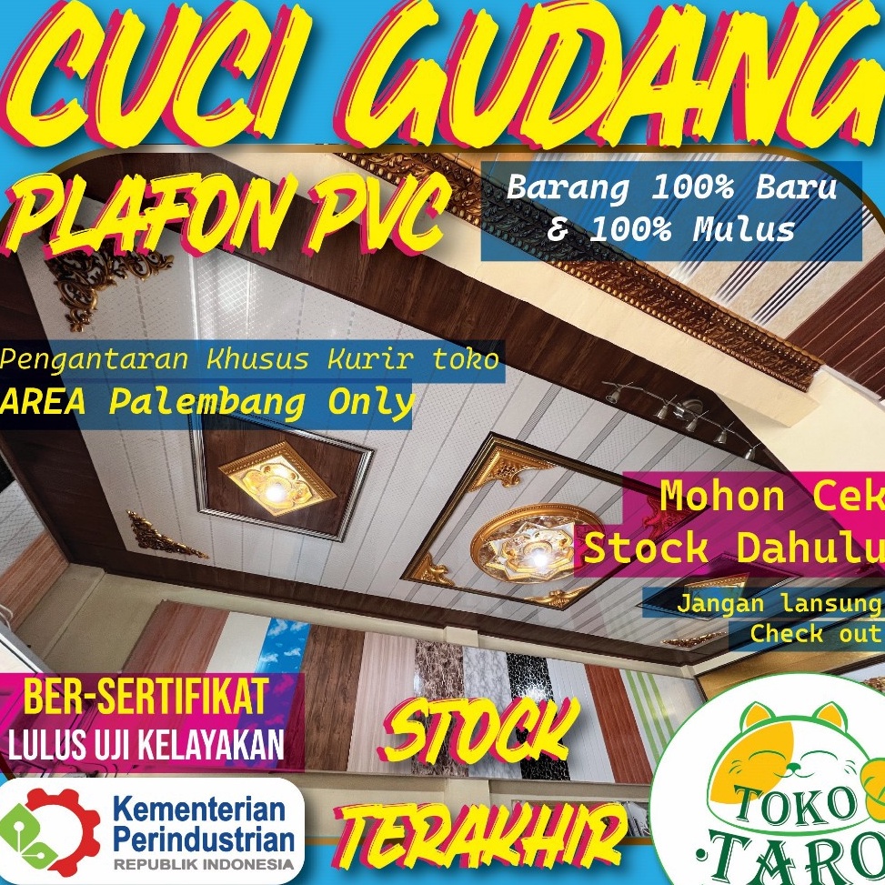 ART J42T Plafon PVC CUCI GUDANG AREA PALEMBANG ONLY
