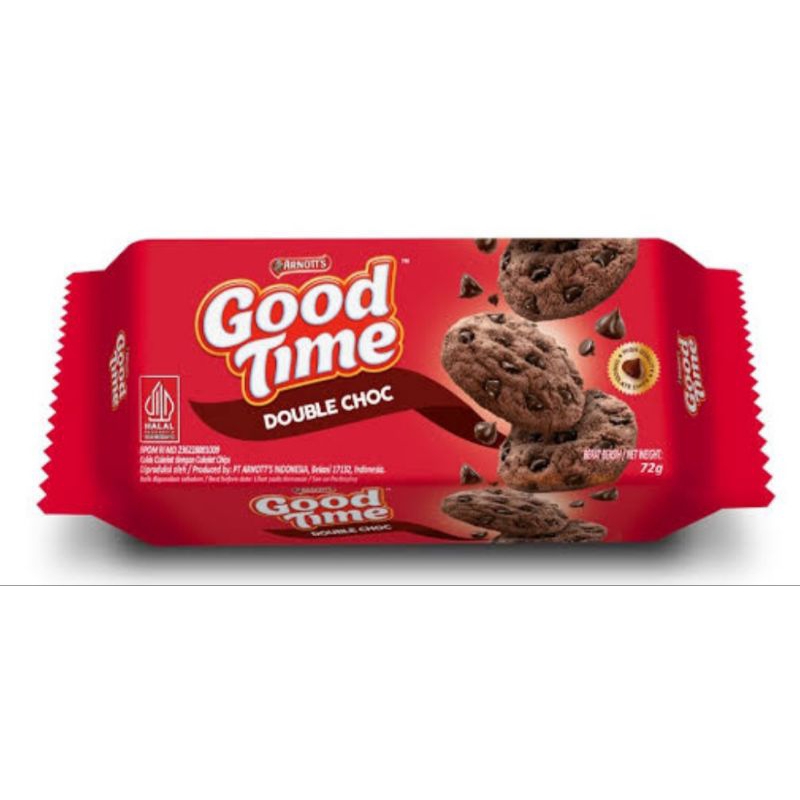 

Good Time Cookies Double Choc 72gr