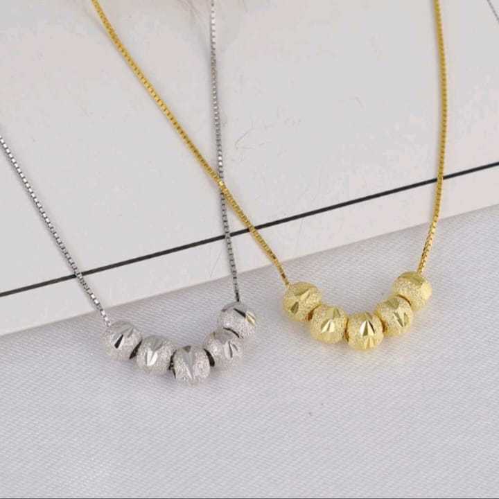 KALUNG TITANIUM WANITA KOREA LIONTIN BOBA TITANIUM ASLI ANTI KARAT