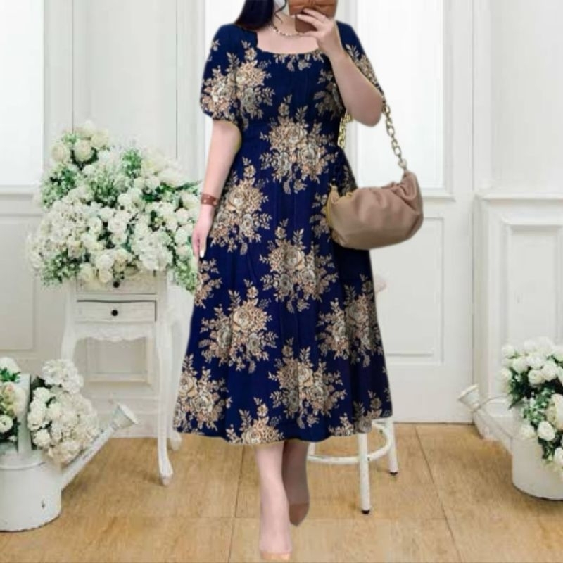 DASTER WANITA DEWASA JUMBO KEKINIAN/DASTER MOTIF BUNGA TERBARU