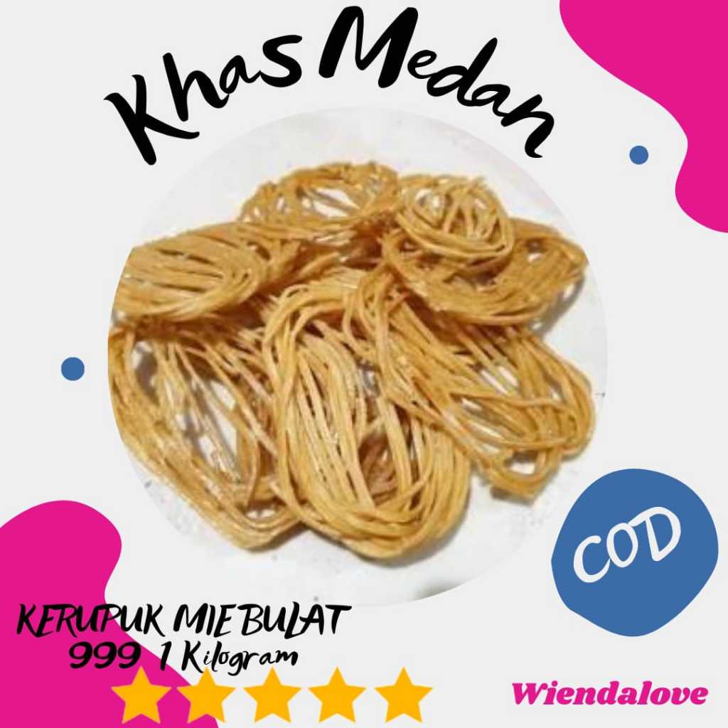 

Kerupuk mie bulat 999 1 kg enak gurih wiendalove