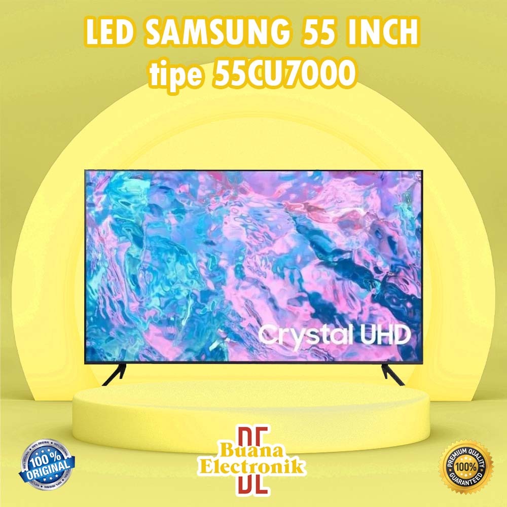SMART TV SAMSING 55 INCH TIPE 55DU7000 ANDROID TV MURAH BERGARANSI RESMI