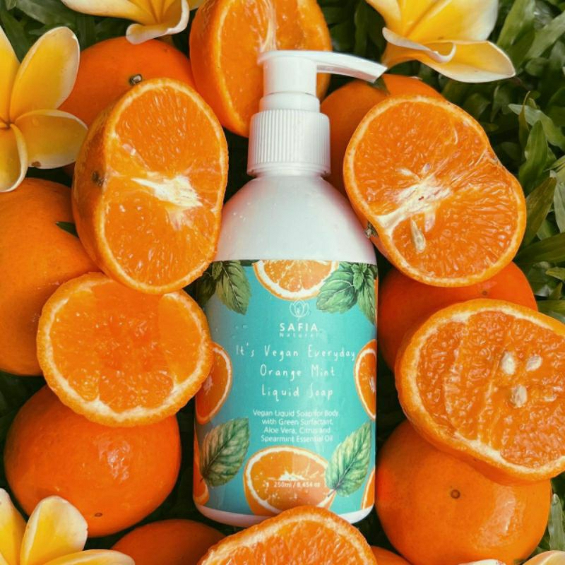 Liquid soap its vegan everyday orange mint liquid soap