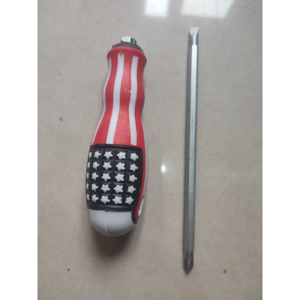 Obeng Bolak Balik Amerika 4 Inch 6 inch / Obeng 2 Way USA