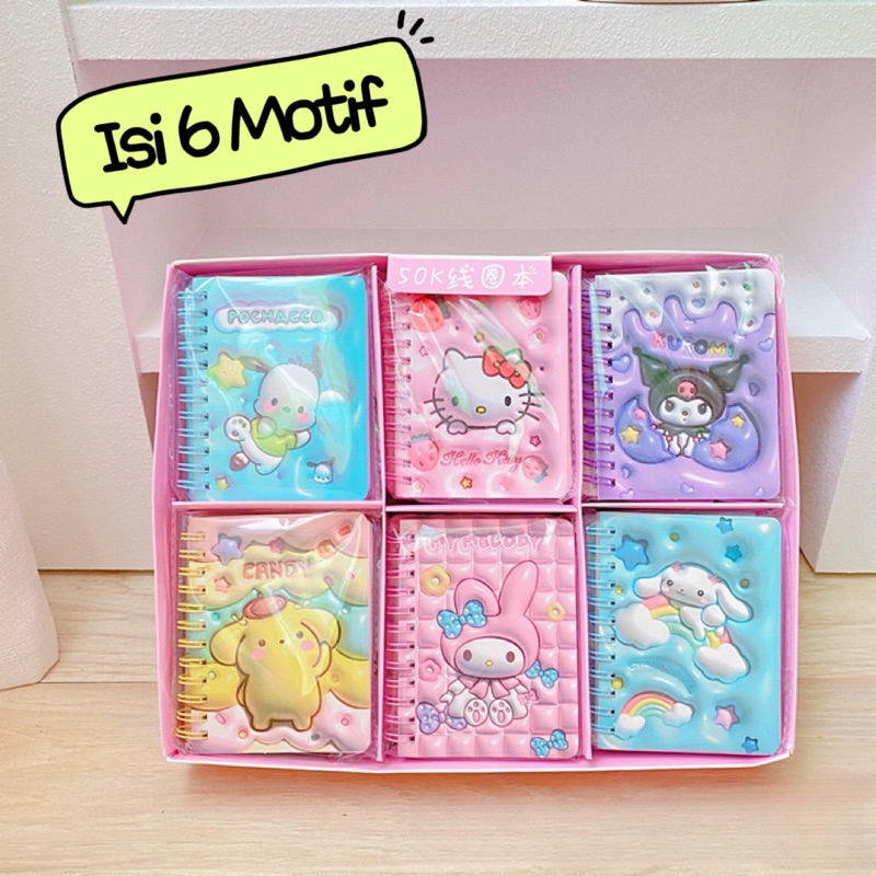 

Buku Notebook Sanrio ISI 6 BUKU | Memo Kecil Melody Kuromi Cinnamorolll