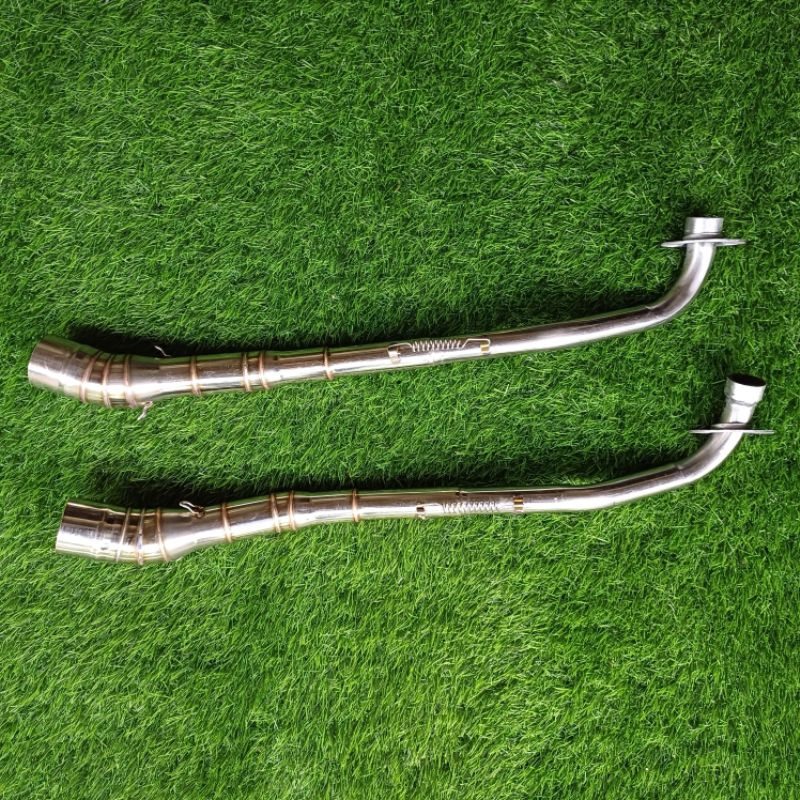 leher knalpot standar samping yamaha vega zr inlet 50mm pemasangan tanpa ngubah