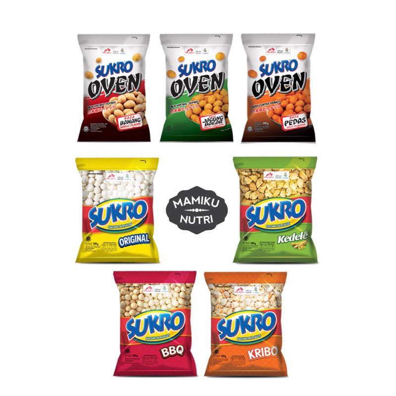 

SUKRO Oven Kacang Atom Dua Kelinci (95 gr) Bawang/Jagung Bakar/Pedas/Original/BBQ/Kribo/Kedele