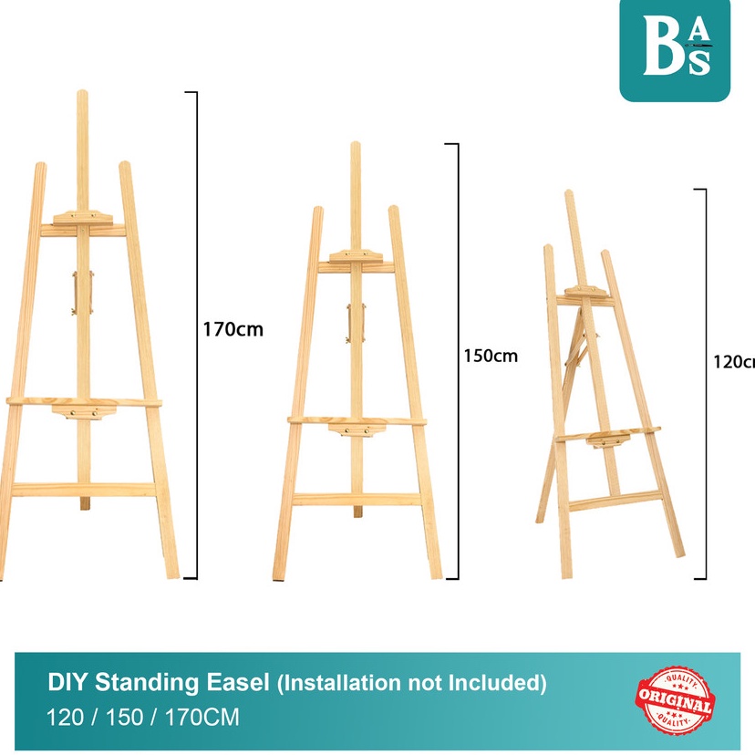 

Paling Top DIY Standing Easel Tersedia 3 Ukuran Installation not Included Peralatan Melukis Terlaris dari BAS Bali Art Supplies Jakarta