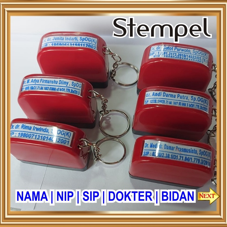 

Pasti Heboh STEMPEL NAMA DOKTER SUSTER BIDAN PERAWAT TYPE 13 X 35 DAN 13 X 43 FLASH WARNA TOKO KANTOR NOTA KWITANSI FAKTUR SERBAGUNA