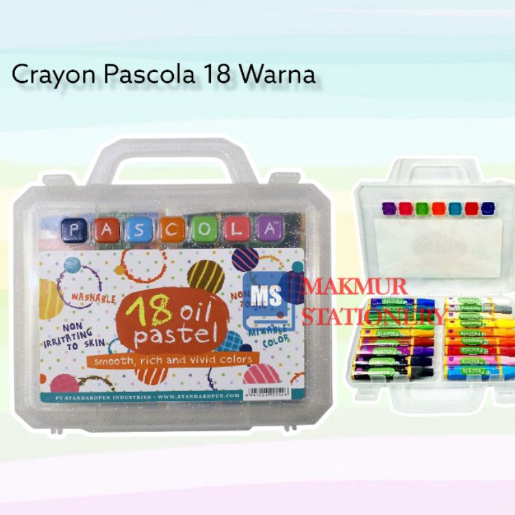 

First Arrival Crayon Pascola 18 Warna Oil Pastel