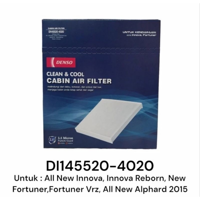 FILTER AC TOYOTA INNOVA REBORN ALL NEW FORTUNER VRZ ASLI DENSO ORIGINAL