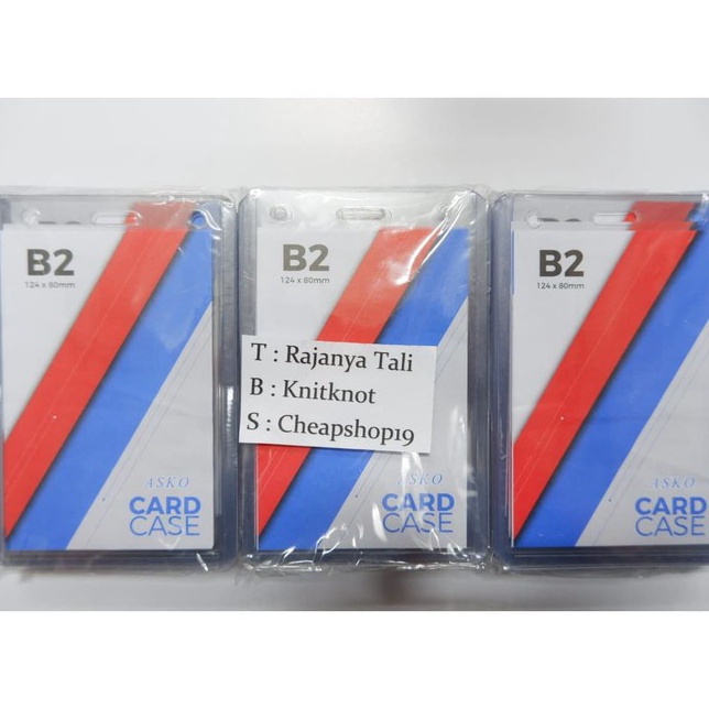 

Diskon Terheboh ASKO Card Case B2 2PCS Plastik ID Card Case Tebal Uk B2 1PACK